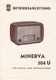 (AD381) Original Anleitung Röhrenradio MINERVA 504 U, Deutsch, 1944 - Reparaturanleitungen