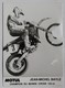 Grande Photographie Originale Course De Moto Pilote Jean Michel Bayle Champion Du Monde Cross 125 Cc - Sports