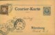 1896, Courier-Karte Frankiert Mit 3 Pfg. Wappen Per Bayer. Post Innerhaltb Nürnberg Befördert. - Posta Privata & Locale