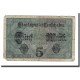 Billet, Allemagne, 5 Mark, 1917, 1917-08-01, KM:56a, B+ - 5 Mark