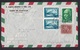 Portugal: Airmail Cover To USA, 1956, 4 Stamps, Train, Transport, Da Silva, Knight, History (minor Damage) - Briefe U. Dokumente