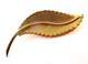 BROCHE BIJOU MURAT OR PLAQUE EN FORME DE FEUILLE - Altri & Non Classificati