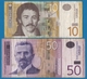 SERBIA LOT 10 + 50 DINARA 2005 / 2006 - Serbie