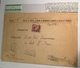 1947 1 Leu IOVR Postal-fiscal Official Cover ORADEA(Alcohol Romania Rumänien Brief Lettre Roumanie Post-Steuermarken - Revenue Stamps