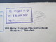 DDR 1962 ZKD Großwaagen Berlin Weißensee Tagesstempel Berlin - Weissensee Nach Dresden Mit Ank. Stempel - Lettres & Documents