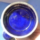 Delcampe - Old Pottery RB Alcobaca Portugal Cobalt Blue Gold Hand Painted Jar Canister Lid - Alcobaca (PRT)