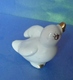 Vintage Antique Old Porcelain Duck Duckling Miniature Bird Figurine White Gold - Vögel