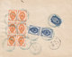 Russia Belarus Germany Registered Cover BREST-LITOVSK In Blue On Three Colour Franking To Leipzig 1896, Perfect (v82) - Briefe U. Dokumente