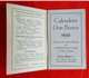 Calendrier De Poche à Feuillets 1932 Don Bosco - Kleinformat : 1921-40
