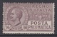 ITALIA - Posta Pneumatica Serie "Leoni"  Sassone N.8 - Cat. 85 Euro GOMMA INTEGRA - MNH** POSTFRISCH - Poste Pneumatique