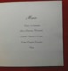 Menu Diner 7 Avril 1959 - Paquebot Baudouinville - Compagnie Maritime Belge - Menus