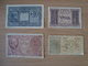 LOT DE 4 BILLETS ITALIA REGNO VNA BIGLIETTO DI STATO - Andere & Zonder Classificatie