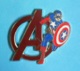 Delcampe - 1 PIN'S  //  ** THE AVENGERS / Steven « Steve » ROGERS / CAPTAIN AMÉRICA / MARVEL ** . (© Marvel © Disney) - Cinéma