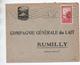 ALGERIE - 1942 - ENVELOPPE COMMERCIALE LAIT MONT BLANC Pour RUMILLY (HAUTE SAVOIE) - Lettres & Documents