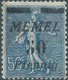 FRANCE FRANCIA French,Territory Of Memel,1920 French Postage Stamps Overprinted "MEMEL"& Surcharged 50/35pf/C - Ungebraucht