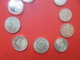 Delcampe - LOT 10 MONNAIES ARGENT FRANCS BELGES+EURO (186 GRAMMES) - Verzamelingen