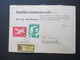 Österreich 1962 MiF Einschreiben Wien 62 - Hamburg Realitäten Verkehrskanzlei Rücks. Stempel Empfänger Nicht Angetroffen - Brieven En Documenten