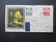 Polen 1952 Propaganda Umschlag 100th Anniversary Chopin Zeichnung Von Leon Kawecki Einschreiben Mit Zensurstreifen - Storia Postale