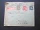 Schweden 1911 / 1913 König Gustaf V. MiF / Dreifarbenfrankatur Einschreiben Alb. Levy Stockholm 16 - Hamburg Mit Handsch - Cartas & Documentos