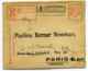 VALPARAISO Registred Letter To Paris / CHILE / 1906 /  Entier Postal Enveloppe - Cile