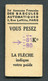 Ticket De Balance De Quai Du Métro Parisien 1949 - RATP - Chemins De Fer Métropolitain - Autres & Non Classés