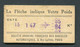 Ticket De Balance De Quai Du Métro Parisien 1947 - RATP - Chemins De Fer Métropolitain - Autres & Non Classés