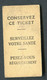 Ticket De Balance De Quai Du Métro Parisien 1947 - RATP - Chemins De Fer Métropolitain - Autres & Non Classés