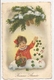 K 1271  OLD  FANTASY  POSTCARD   , CHILDREN , FINE ART ,GREETINGS - Autres & Non Classés