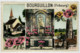 C.P.  PICCOLA   BOURGUILLON (FRIBOURG)  CHAPELLE  DE NOTRE DAME   TOUR ST. NICOLAS     2 SCAN    (VIAGGIATA) - Chapelle