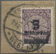 1923, 5 Mrd.a.2 Mio. M. Walzendruck Dkl.graupurpur Auf Pra.briefstück, Sign. Infla, Mi. 170.- - Autres & Non Classés