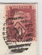 LETTRE. 5 AOUT 1874. ONE PENNY ROUGE. PAID LOMBARD STREET. PD POUR MADID ESPAGNE. ESTAFETA DE CAMBIO. TAXE 6 ROUGE - Cartas