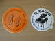 LOT DE 2 AUTOCOLLANTS G. BAUER PL ACOUSTIQUE ORLEANS - Stickers