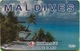 MALDIVES  -  Phonecard  -  DHIRAAGU  -  Plage, Cocotiers  -  Rf 20 - Maldiven