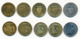 Delcampe - TOGO / CAYENNE / MARTINIQUE / MADAGASCAR / REUNION / AEF ... // SET OF COINS // Divers 32 Pièces - Autres & Non Classés