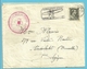 480 Op Brief (verzonden Vanuit PARIS) Stempel BRUXELLES 10/7/40 Met Stempel CROIX ROUGE DE BELGIQUE - Guerre 40-45 (Lettres & Documents)