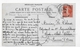 (RECTO / VERSO) ROCHETAILLEE EN 1910 - LES TOURS - LEGERS PLIS BAS A GAUCHE - BEAU CACHET - FORMAT CPA VOYAGEE - Rochetaillee