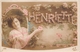 ¤¤   -   Carte Fantaisie  -  Prénom " HENRIETTE "   -  Fleurs    -  ¤¤ - Prénoms