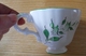 Delcampe - Faïencerie  St Clément - 54 - Lot De 3 Tasses  Avec  Soucoupes Et Sucrier  '' Au Chinois '' Vert Articles Neufs - Tasses