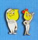 2 PIN'S //  **  2 PERSONNAGES / Mr & Mme ESSO / GOUTTE D'HUILE ** - Transports