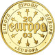 France, Médaille, L'Europe, 500 Sakala, Estonie, 2003, SPL, Copper Gilt - Autres & Non Classés