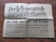 3.Reich Sonnabend, 29. Juni 1940 Alte Zeitung Der Vormarsch Paris, Nr. 12 Herausgeber Prop. Kompanie Propaganda Zeitung - Altri & Non Classificati