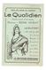 CPA Publicitaire Reçu  Souscription LE QUOTIDIEN Grand Journal D'Information Directeur H.Dumay Illustration République - Philosophie