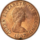 Monnaie, Jersey, Elizabeth II, 2 Pence, 1987, TTB, Bronze, KM:55 - Jersey