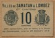 Samatan & Lombez ( 32) - Bon De 10 Centimes 1918 - Bons & Nécessité