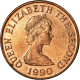 Monnaie, Jersey, Elizabeth II, Penny, 1990, SUP, Bronze, KM:54 - Jersey