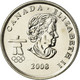 Monnaie, Canada, Elizabeth II, Figure Skating, 25 Cents, 2008, SPL, Nickel - Canada