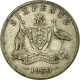 Monnaie, Australie, George VI, Sixpence, 1950, TB+, Argent, KM:45 - Sixpence