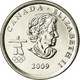 Monnaie, Canada, Elizabeth II, Cross-country Skiing, 25 Cents, 2009, SPL, Nickel - Canada