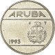 Monnaie, Aruba, Beatrix, 25 Cents, 1993, Utrecht, TTB, Nickel Bonded Steel, KM:3 - Antilles Neérlandaises