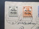 Polen 1919 1. Freimarken Für Posen Nr. 130 / 134 Satzbrief / Einschreiben Posen O. 5 Germania Marken Mit Aufdruck Poczta - Covers & Documents